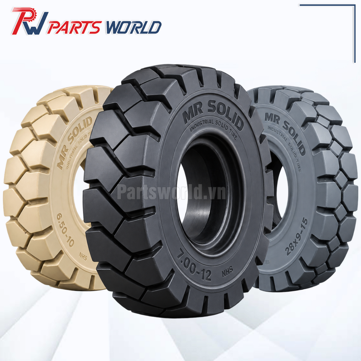 Lốp xe nâng Mr Solid 7 Lốp xe nâng Mr Solid
