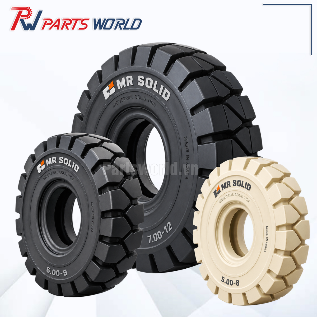 Lốp xe nâng Mr Solid 5 Lốp xe nâng Mr Solid