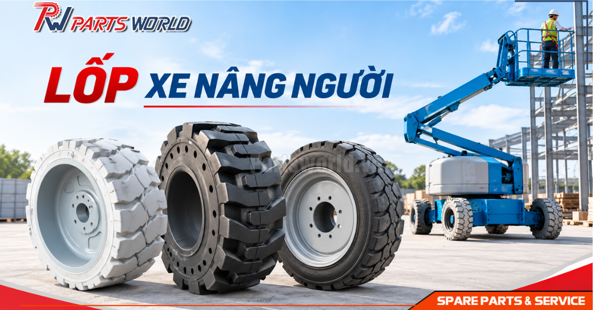Lốp xe nâng người 16 Lốp xe nâng người dành cho xe cắt kéo và xe cần vươn