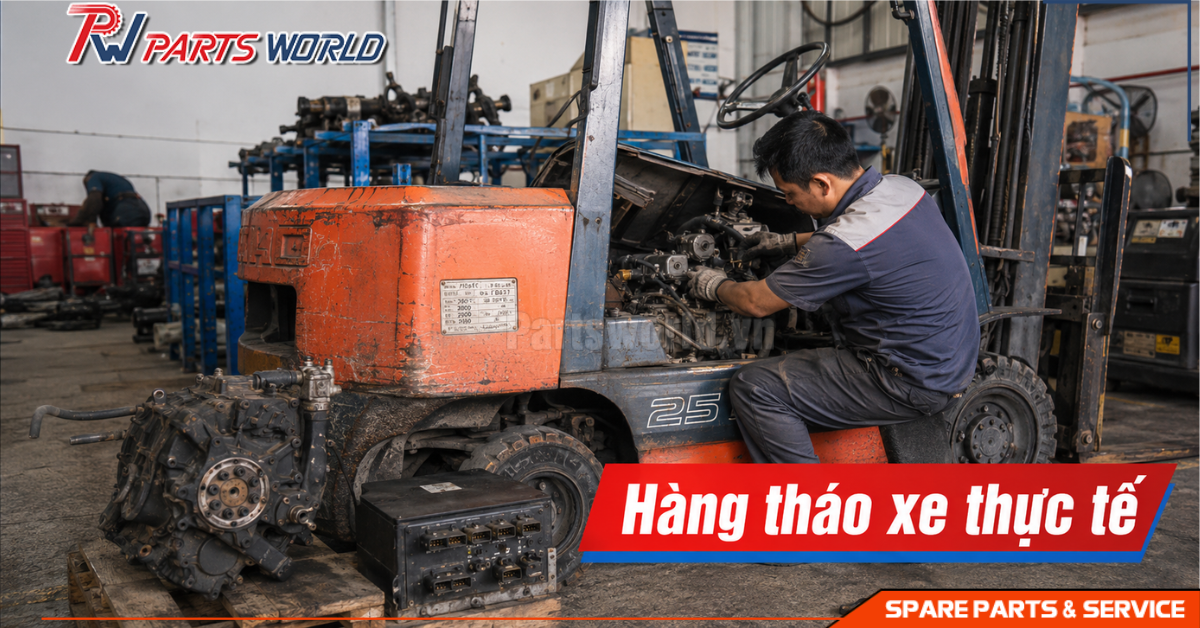 Nguồn gốc xe tháo phụ tùng xe nâng cũ