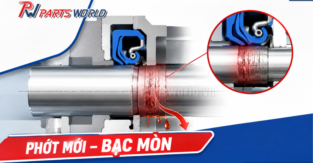 Bạc chắn dầu 20 Nguyên nhân thay phớt mới vẫn rò dầu