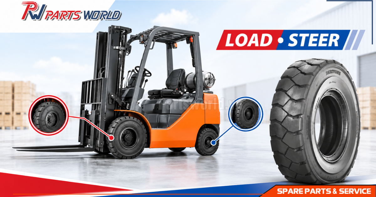 Lốp xe nâng Deestone 18 Tải bánh tải và bánh lái của lốp Deestone